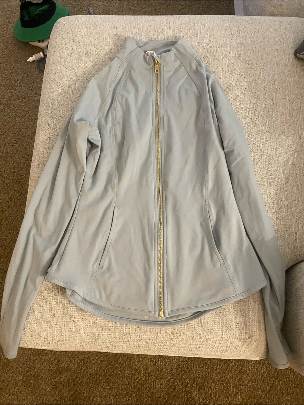 Light Gray Women's Zip-Front Jacket